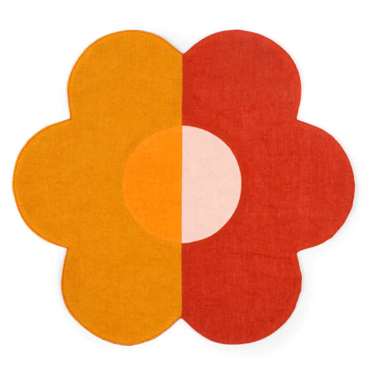 Misette-Amber-rust-flower-linen-placemat-set